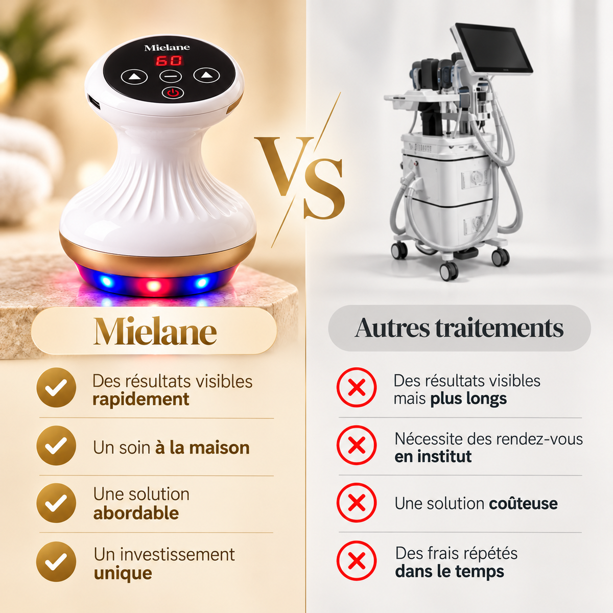 Mielane Sculpt — 14 jours pour des jambes plus lisses